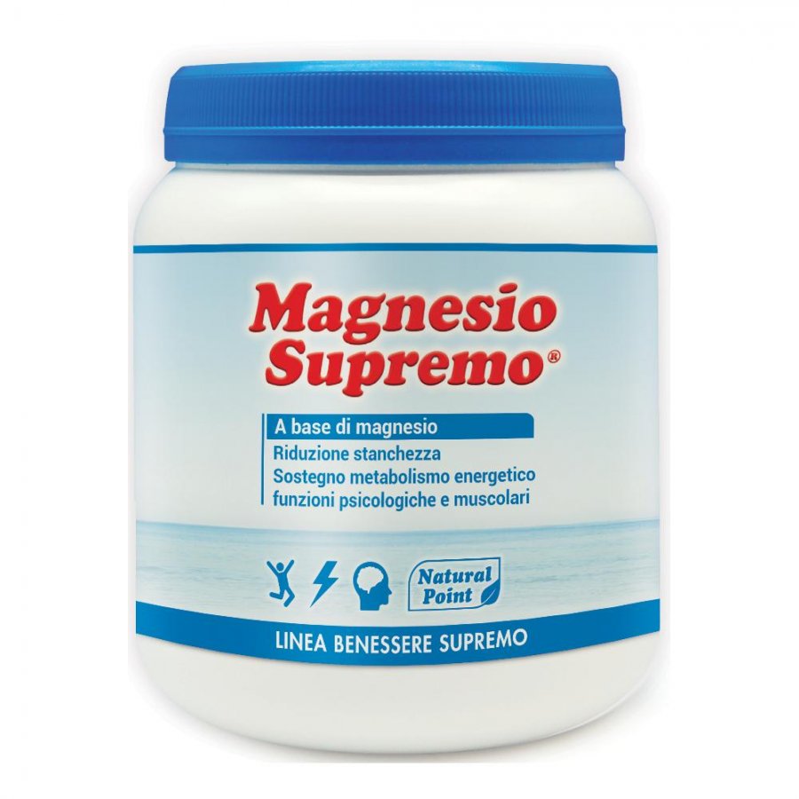 Magnesio Supremo  300 g - Natural Point - integratore alimentare - Linea Vitamine e Minerali