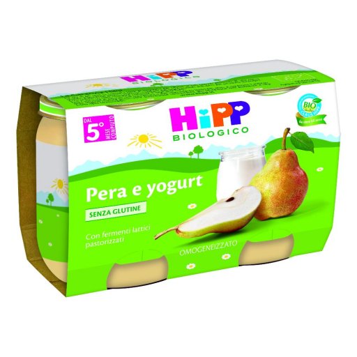 HiPP Bio, Omogeneizzato Pera Yogurt, 2 x 125 g
