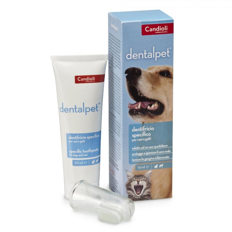 DentalPet Dentifricio Specifico per Cani e Gatti 50ml - Igiene Orale Facile e Efficace
