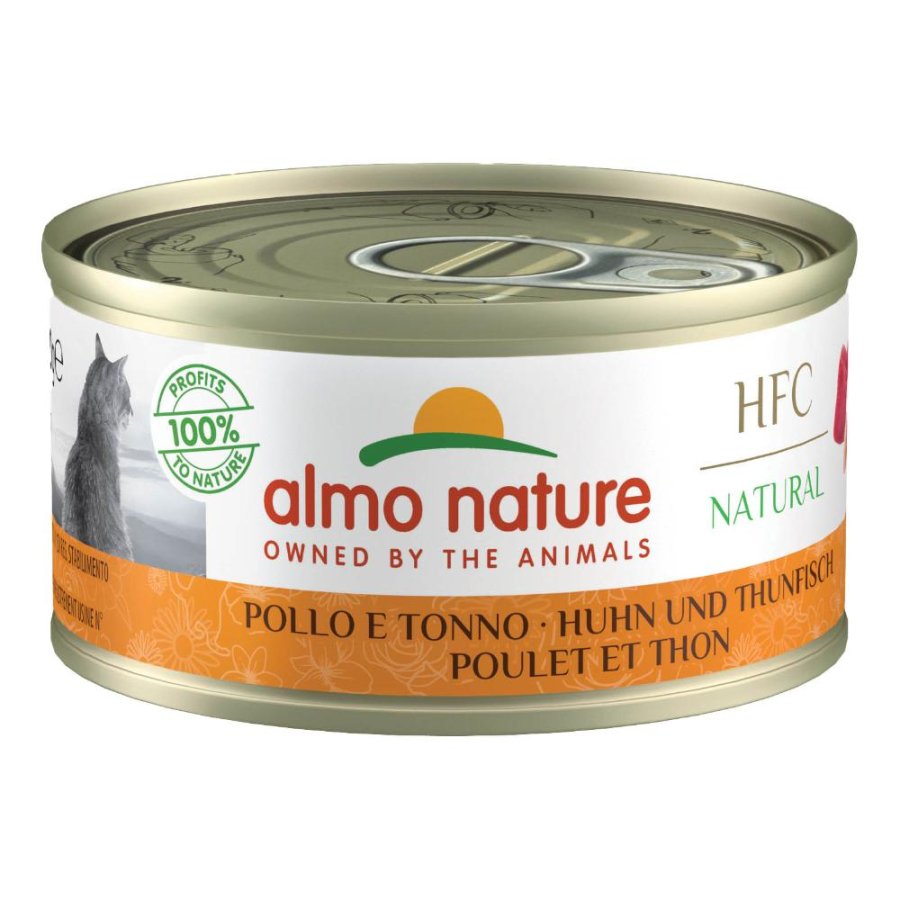 ALMO NATURE GATTO HFC NATURAL POLLO TONNO 70GR (lattina)
