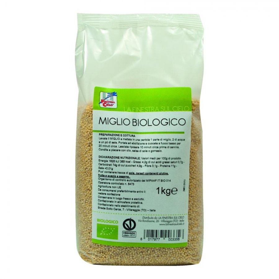 Miglio Decorticato Bio 1 kg - FSC - Cereali Leggeri e Nutrienti