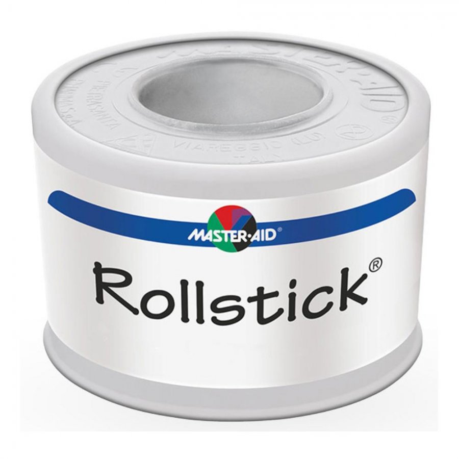  Master-Aid Rollstick Cerotto Su Rocchetto 2,5 cm x 5 m - Cerotto Adesivo per Utilizzo Versatile
