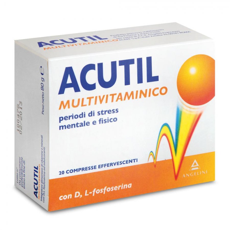 Acutil Multivitaminico 20 Compresse Effervescenti - Integratore di Vitamine e Minerali