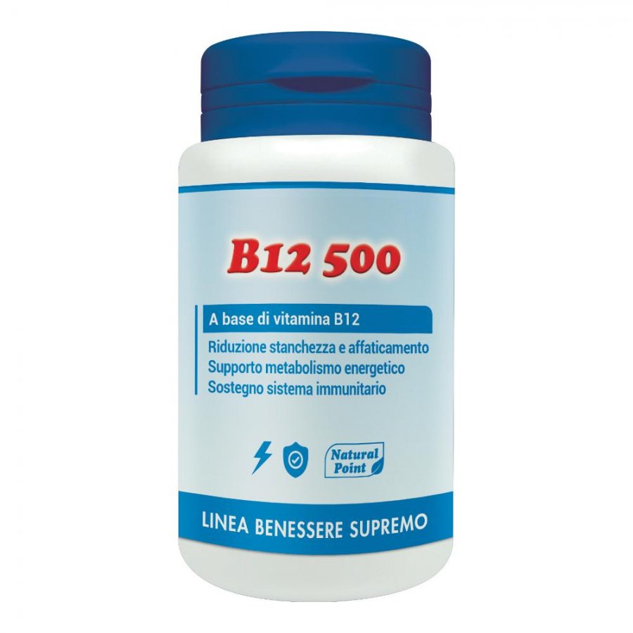 Natural Point B12 Cianocobalamina 100Cps - Integratore di Vitamina B12