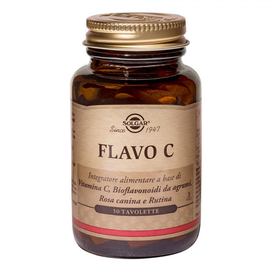 Solgar - Flavo C 50 Tavolette - Integratore di Vitamina C con Bioflavonoidi