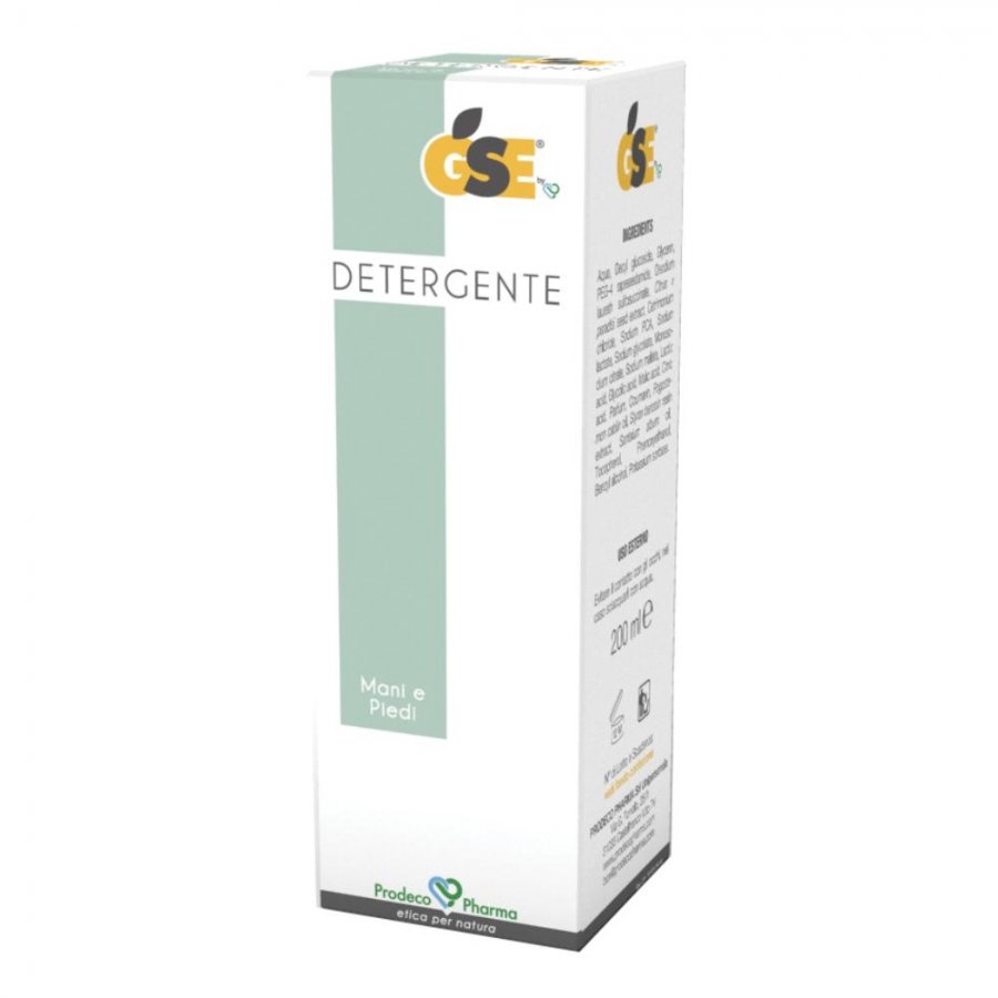 GSE Detergente Mani & Piedi 200ml - Igiene Naturale, Azione Esfoliante e Ristrutturante