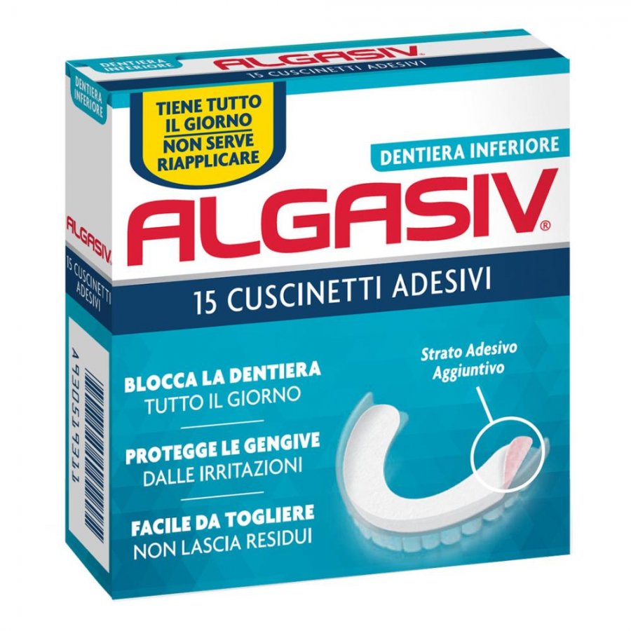 Algasiv - Protesi Adesiva Inferiore 15 Pezzi