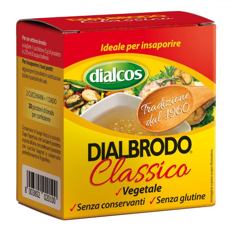 DIALCOS - Dialbrodo Gusto Ricco - Brodo Granulare Estratto Di Carne 1 Kg