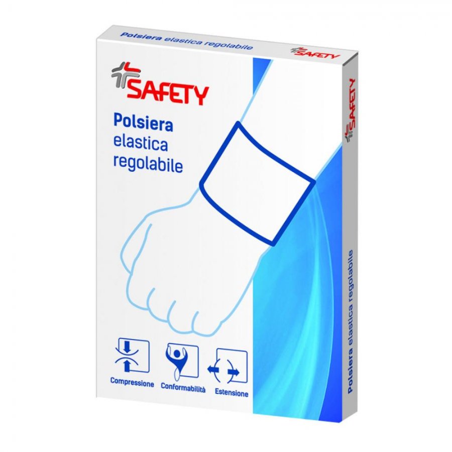 Safety Polsino Ortopedico Flexa Colore Ocra Taglia Medium - Supporto per Stabilizzazione e Contenzione Articolare