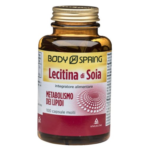 Angelini Body Spring Lecitina di Soia - 100 Capsule - Metabolismo Lipidi
