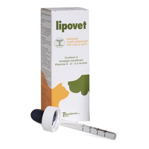 Lipovet Mangime Complementare per Cani e Gatti Gocce 50ml - Integratore Nutrizionale per Animali Domestici