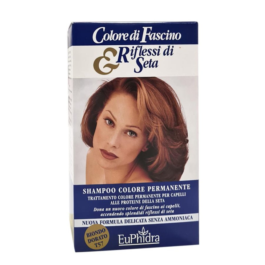 EuPhidra Colore di Fascino Tintura 57 Biondo Dorato 120ml, Tintura per Capelli