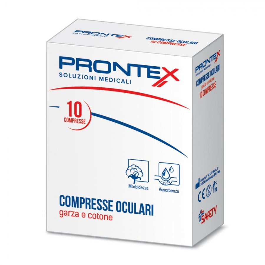 Prontex Ocular Compresse Oculari Sterili 10 Pezzi - Dispositivo Medico CE