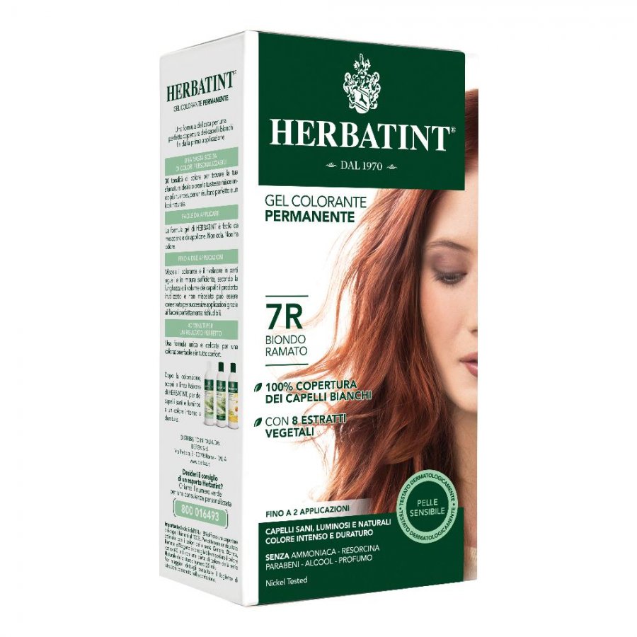 Herbatint - Tintura Per Capelli Gel Permanente 7R Biondo Ramato 150 ml