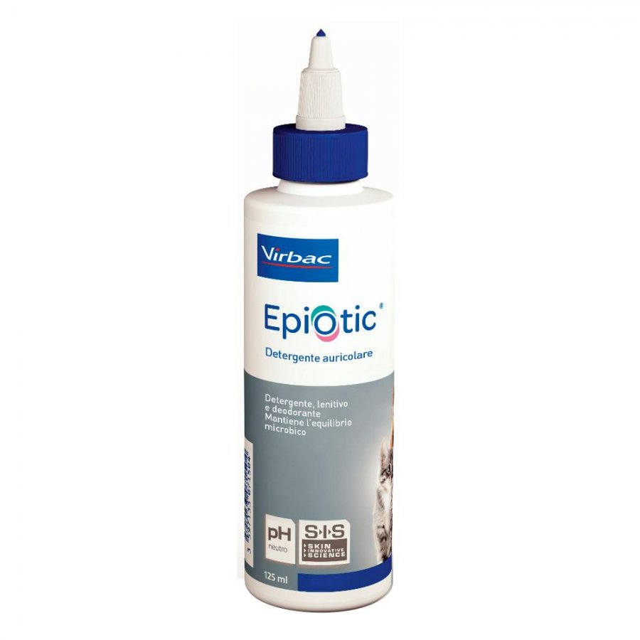 Epiotic Detergente Auricolare 125ml - Pulizia delicata per le orecchie del tuo animale