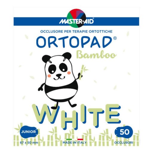 Master Aid Ortopad Bianco Cerotto occlusore per Terapie Ortottiche 50 cerotti