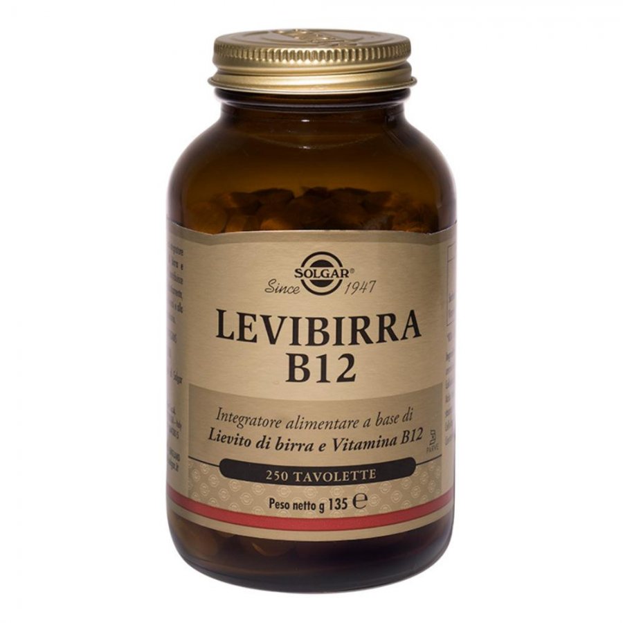 Solgar - Levibirra B12 250 Tavolette: Integratore di Vitamina B12 per il Sostegno all'Energia