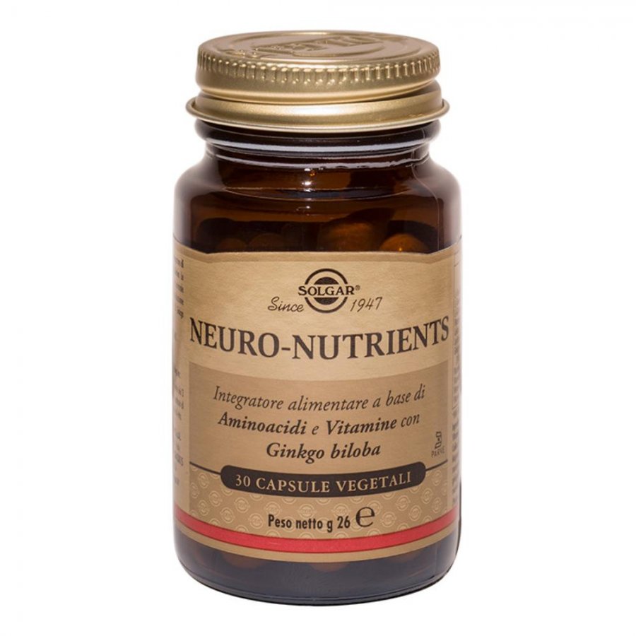 Solgar - Neuro Nutrients 30 Capsule Vegetali: Integratore per la Salute Cerebrale e del Sistema Nervoso