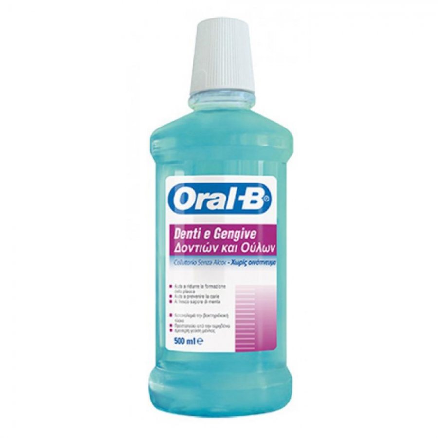 Oral-B - Collutorio Denti Gengive Oral-B 500ml, Collutorio per Igiene Orale Completa