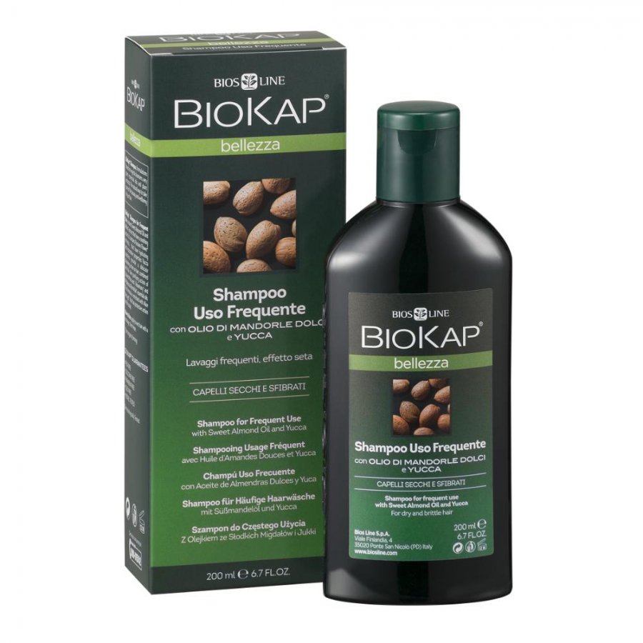 Biokap Shampoo Uso Frequente 200ml - Shampoo Delicato per Lavaggi Frequenti