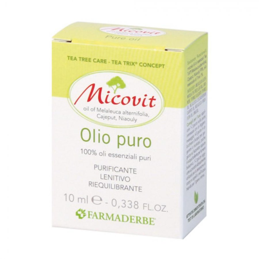 Micovit Olio Puro Tea triX 99% Tea Tree Oil Melaleuca 10 ml