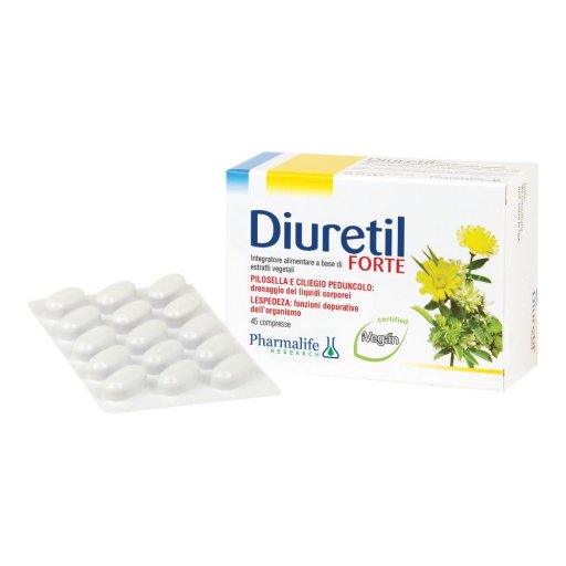 Diuretil Forte - Integratore Drenante E Depurativo Per L'organismo 45 Compresse
