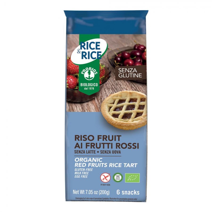 RICE & RICE Crostatina Riso Frutti Rossi 6x33g