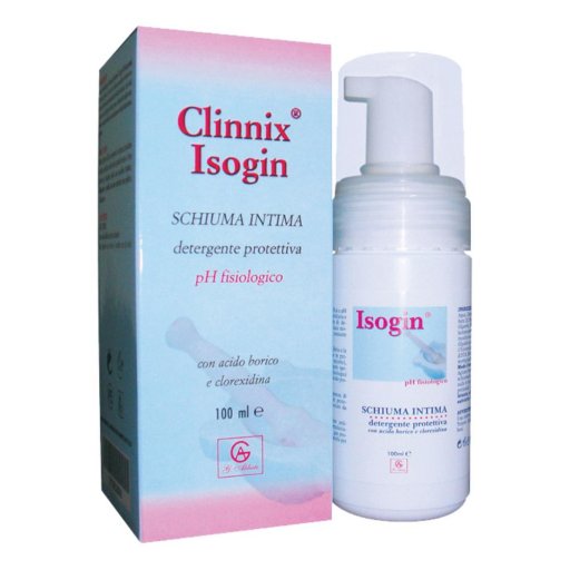 Clinnix Isogin 100 ml - Schiuma Intima Detergente con Acido Borico e Clorexidina