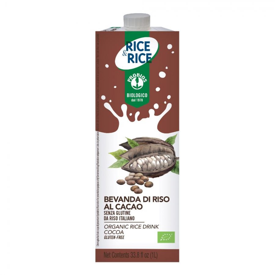 RICE & RICE Bevanda Riso Con Cacao 1Lt