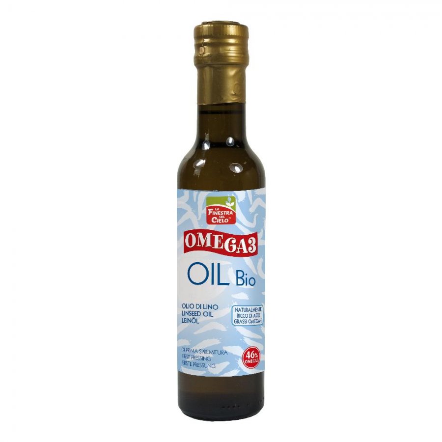 La finestra sul cielo Omega 3 Oil Bio olio di semi di lino biologico 250 ml