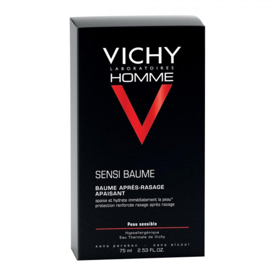 Vichy Homme Sensi-Baume Ca 75ml - Idratazione e comfort per la pelle sensibile dopo la rasatura