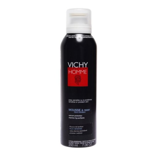 Vichy Homme Mousse da Barba Anti-Irritazione 200ml - Rasatura delicata senza irritazioni