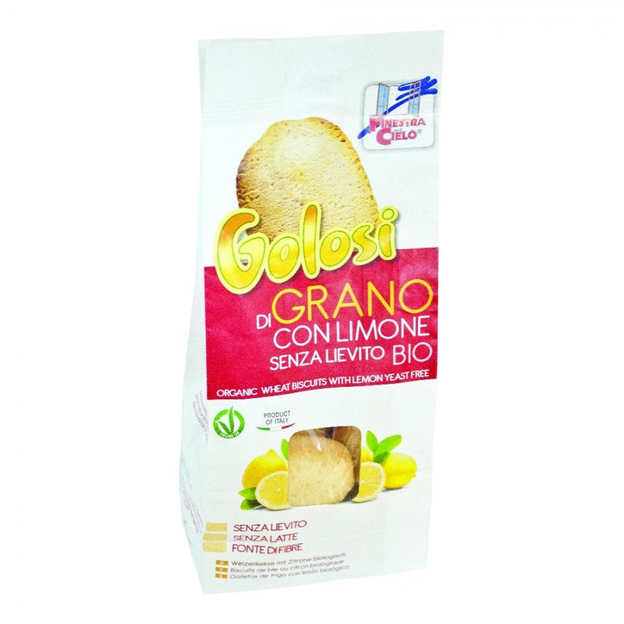 Biscotti di Grano Bio Con Limone Senza Lievito 250 g