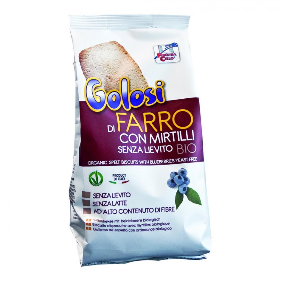 Golosi Biscotti di Farro con Mirtilli Senza Lievito 250g