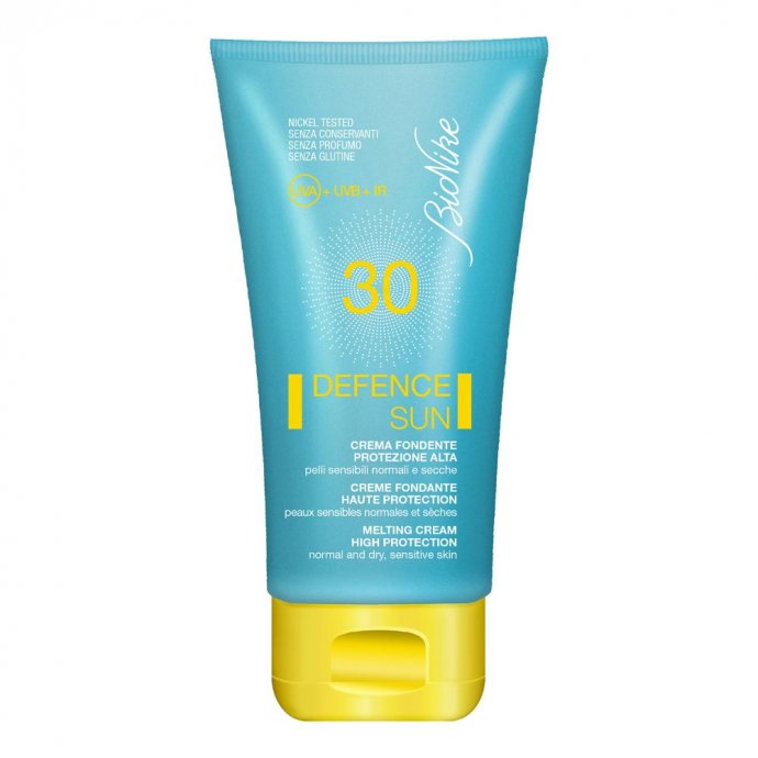 Bionike Defence Sun Crema Fondente SPF30 50ml - Protezione Solare Alta per Pelle Sensibile