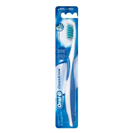 Oral-B - Spazzolino Crossact 40 Medio, Spazzolino Crossact, Medio