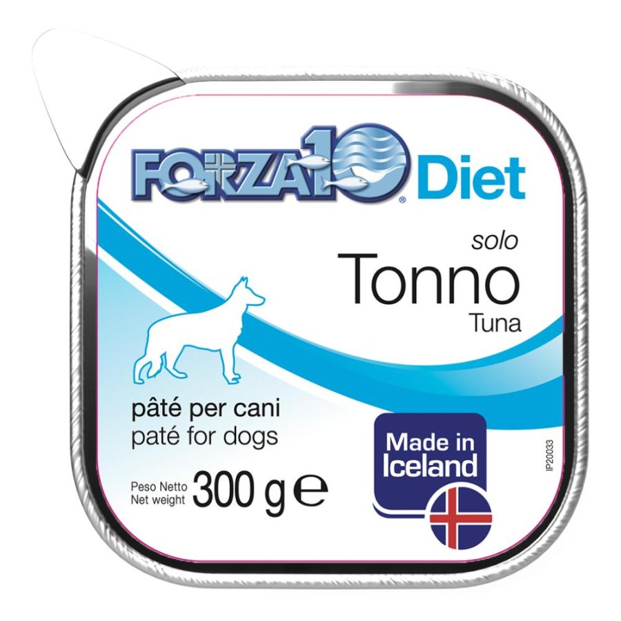 FORZA10 CANE DIET PATE' SOLO TONNO 300GR (vaschetta) FORZA10 CANE DIET PATE' SOLO TONNO 300GR (vaschetta)