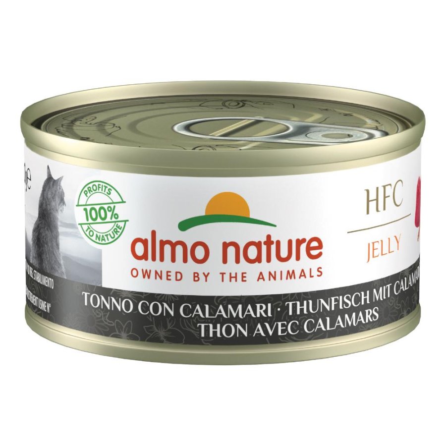 ALMO NATURE GATTO HFC JELLY TONNO CALAMARI 70GR (lattina)