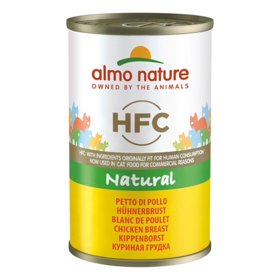 ALMO NATURE GATTO HFC NATURAL PETTO DI POLLO 140GR (lattina)