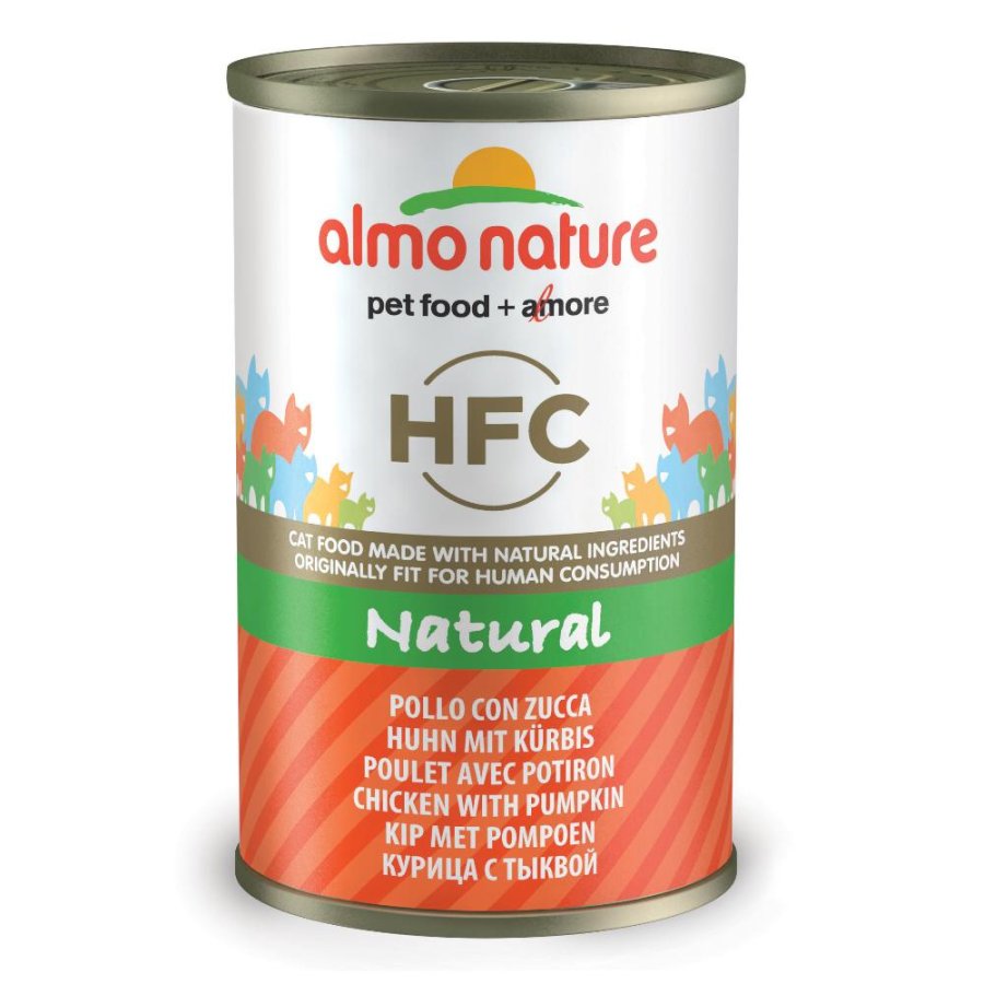 ALMO NATURE GATTO HFC NATURAL POLLO ZUCCA 140GR (lattina)