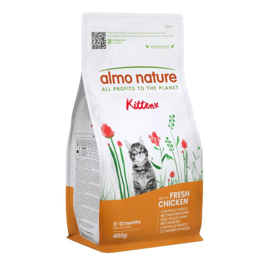 ALMO NATURE GATTO HOLISTIC KITTEN POLLO 400GR