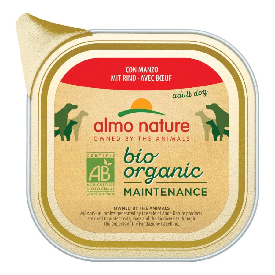 ALMO NATURE CANE BIO ORGANIC MAINTENANCE ADULT MANZO 100GR (vaschetta)