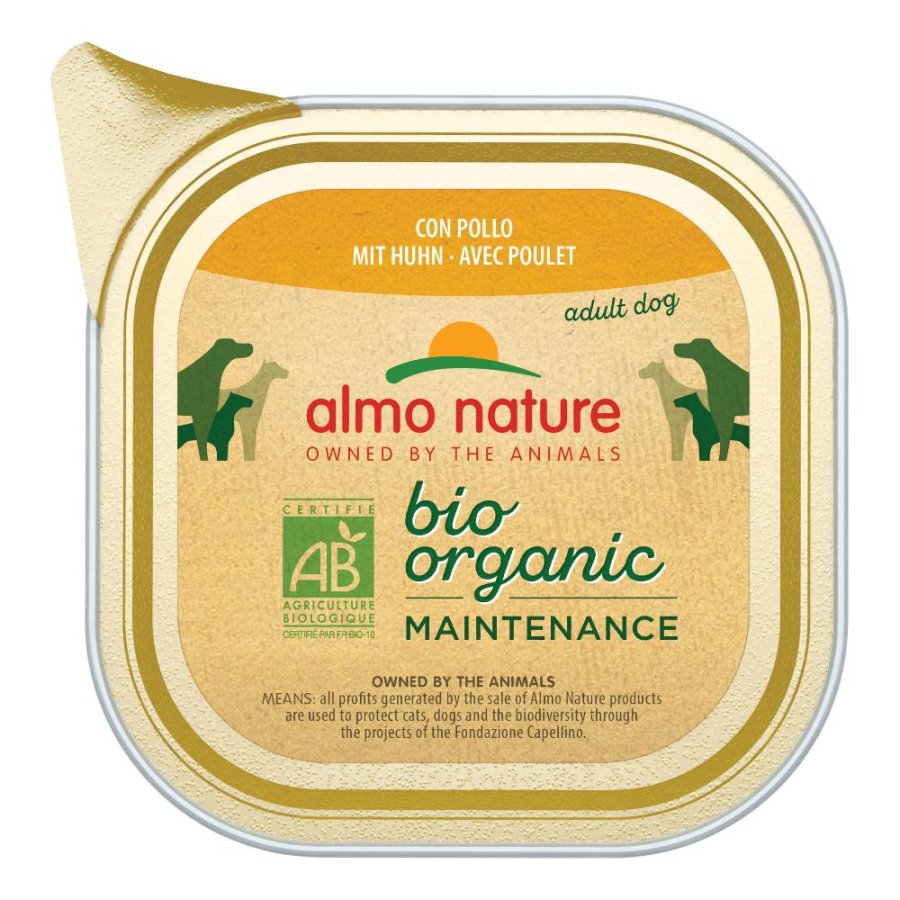 ALMO NATURE CANE BIO ORGANIC MAINTENANCE ADULT POLLO 100GR (vaschetta)