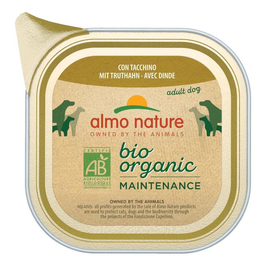 ALMO NATURE CANE BIO ORGANIC MAINTENANCE ADULT TACCHINO 100GR (vaschetta)