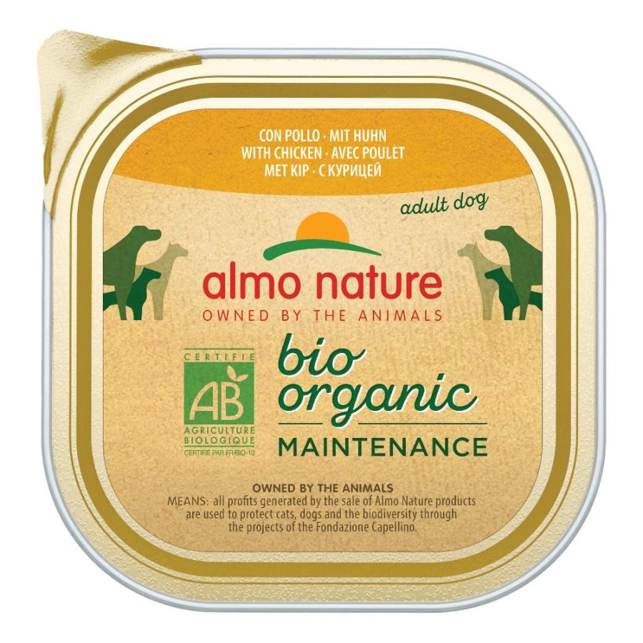 ALMO NATURE CANE BIO ORGANIC MAINTENANCE ADULT POLLO 300GR (vaschetta)