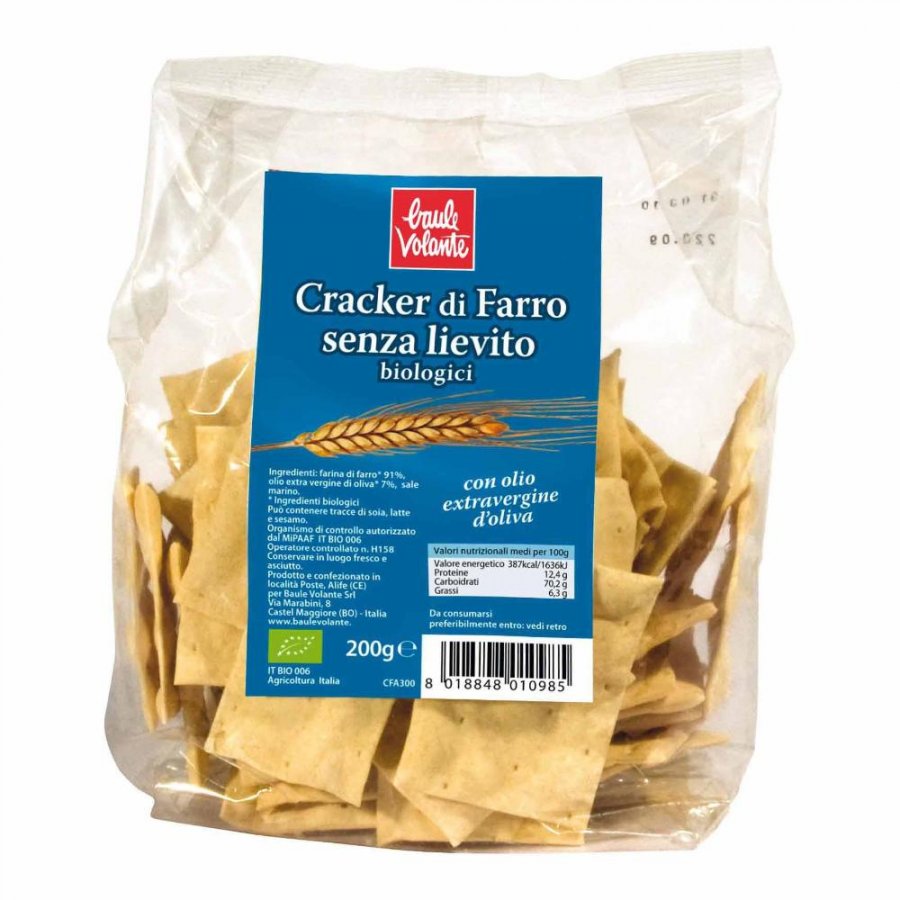  Cracker farro senza lievito olio extravergine 200 ml