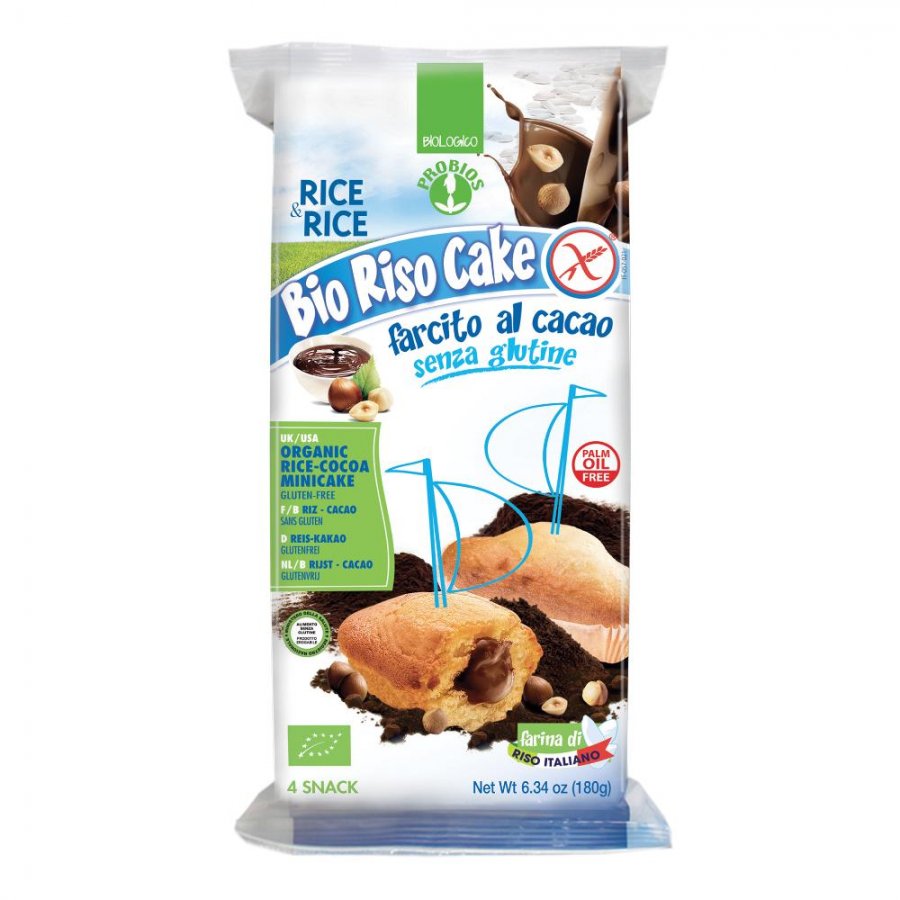 RICE & RICE Riso Cake Plumcake Cacao 4x45g