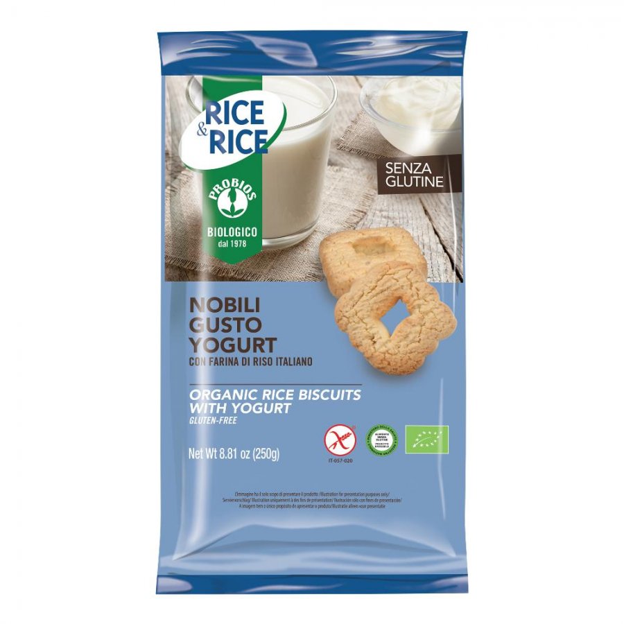 RICE & RICE Biscotti Nobili Riso Con Yogurt 250g