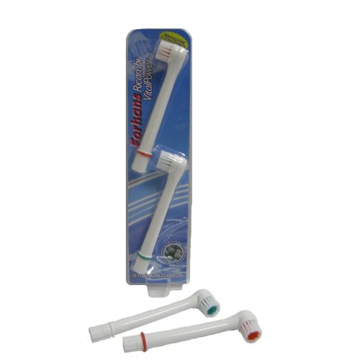  Forhans- 2 Testine di Ricambio per Spazzolino Elettrico