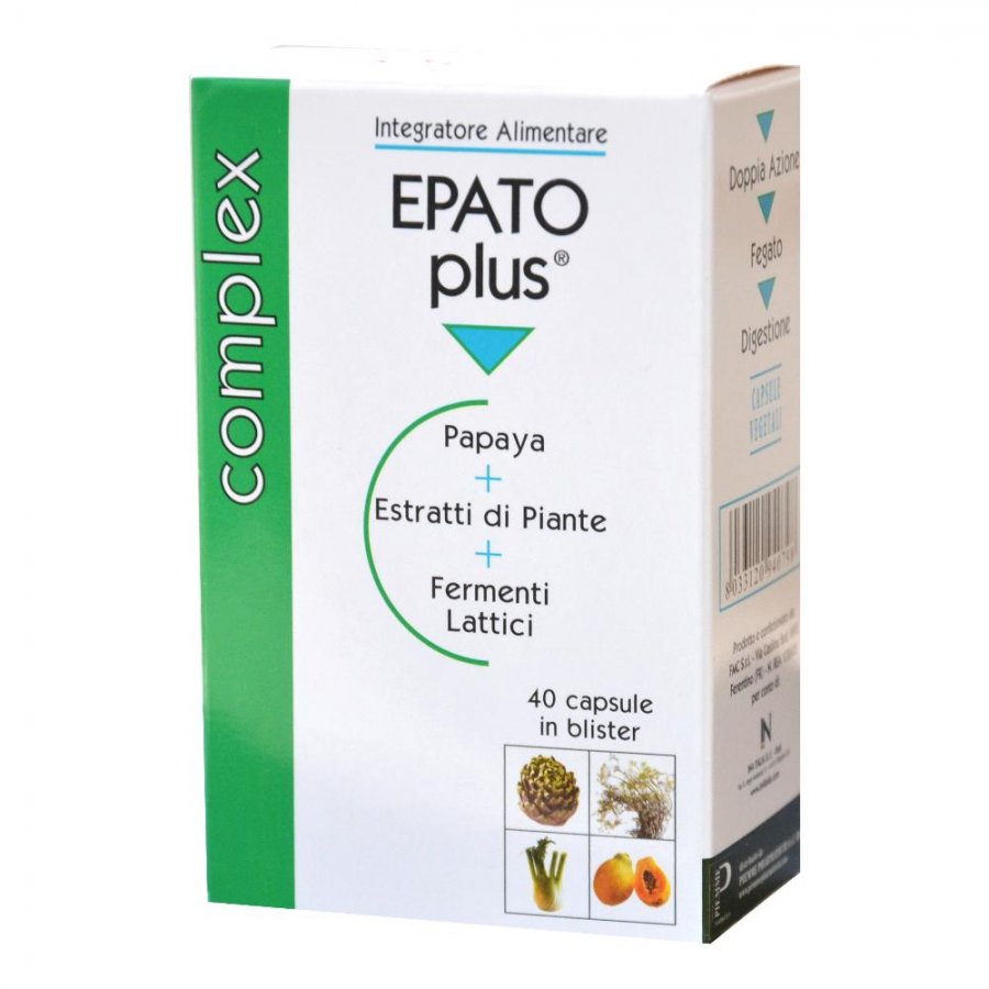 Piemme Pharmatech Epato Plus Integratore Alimentare - 40 capsule da 0,465 g